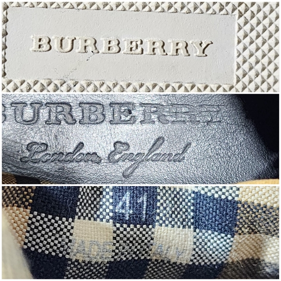 Burberry Rainbow Check Canvas Sneakers Size 41 - Picture 4 of 11